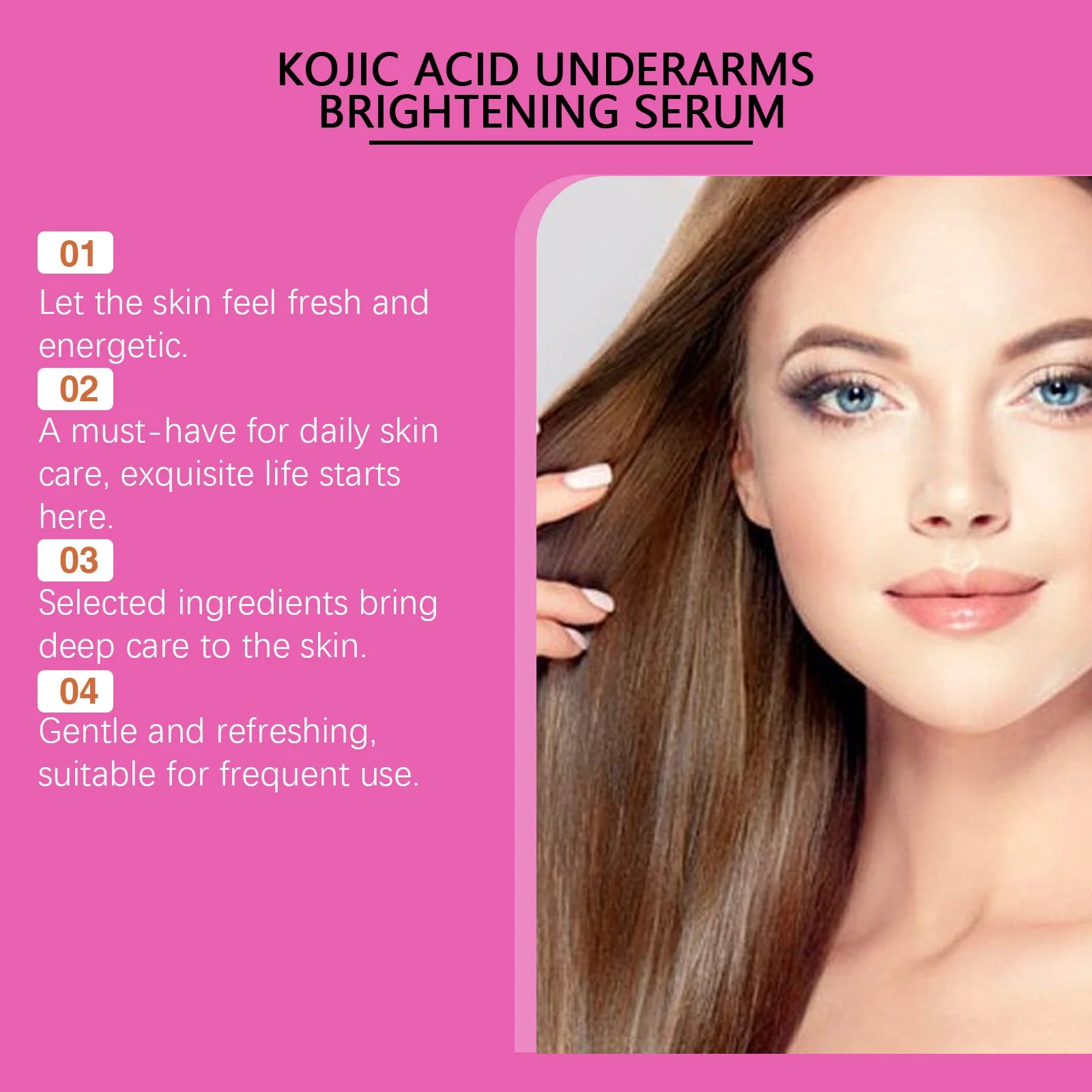 Kojic Acid Brightening Serum – Underarms, Knees & Body Body Brightening Serum Oasis Select