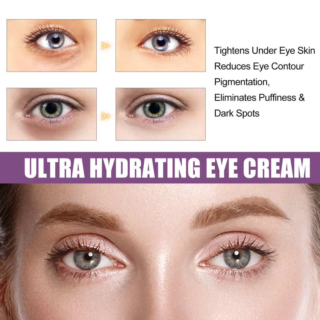 Ultra Hydrating Eye Cream Anti Dark Circle Puffiness Anti-Wrinkle Firming Skin Fade Fine Lines Moisturizing Brighten Eye Care Oasis Select