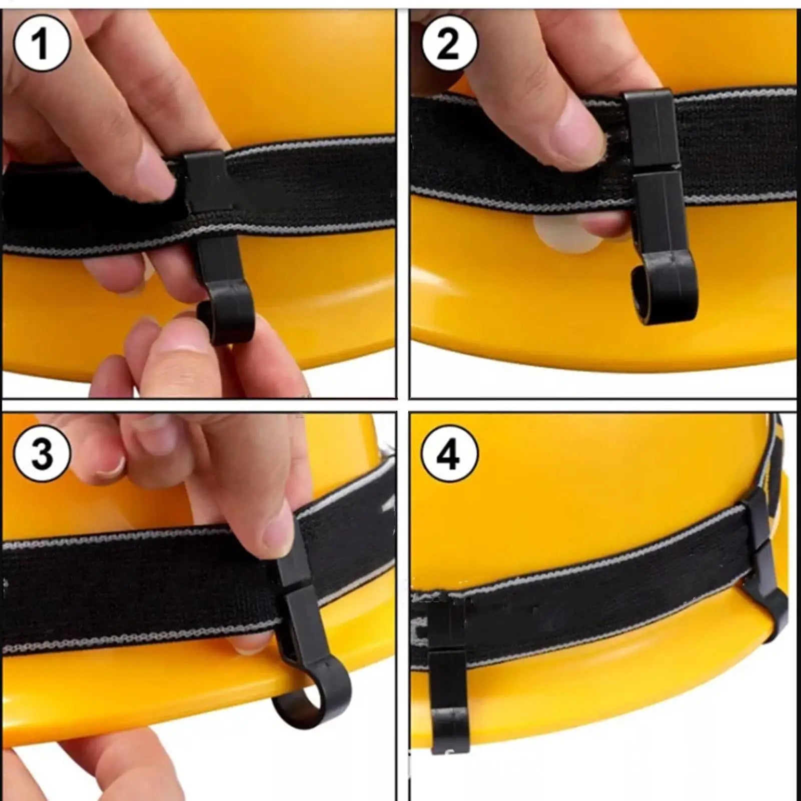 Hard Hat Light Clips 10-Pieces Helmet Headlight Safety Hooks Hard Hat Secure Attachment for Industrial Work Maintenance Outdoors Oasis Select