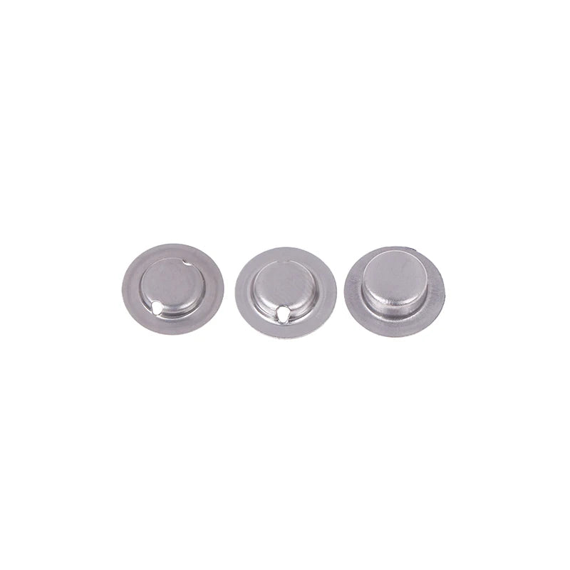 100pcs/lot 18650 Battery Flat Head To Change The Tip Cap 18650 Lithium Battery Positive Spot Welding Tip Cap Battery Accessories Oasis Select