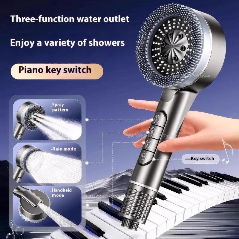 Shower Set with Rain Shower Head Faucet for Bathroom Accessories Water Saving Adjustable Pressure Spray Bathroom Accessories Oasis Select