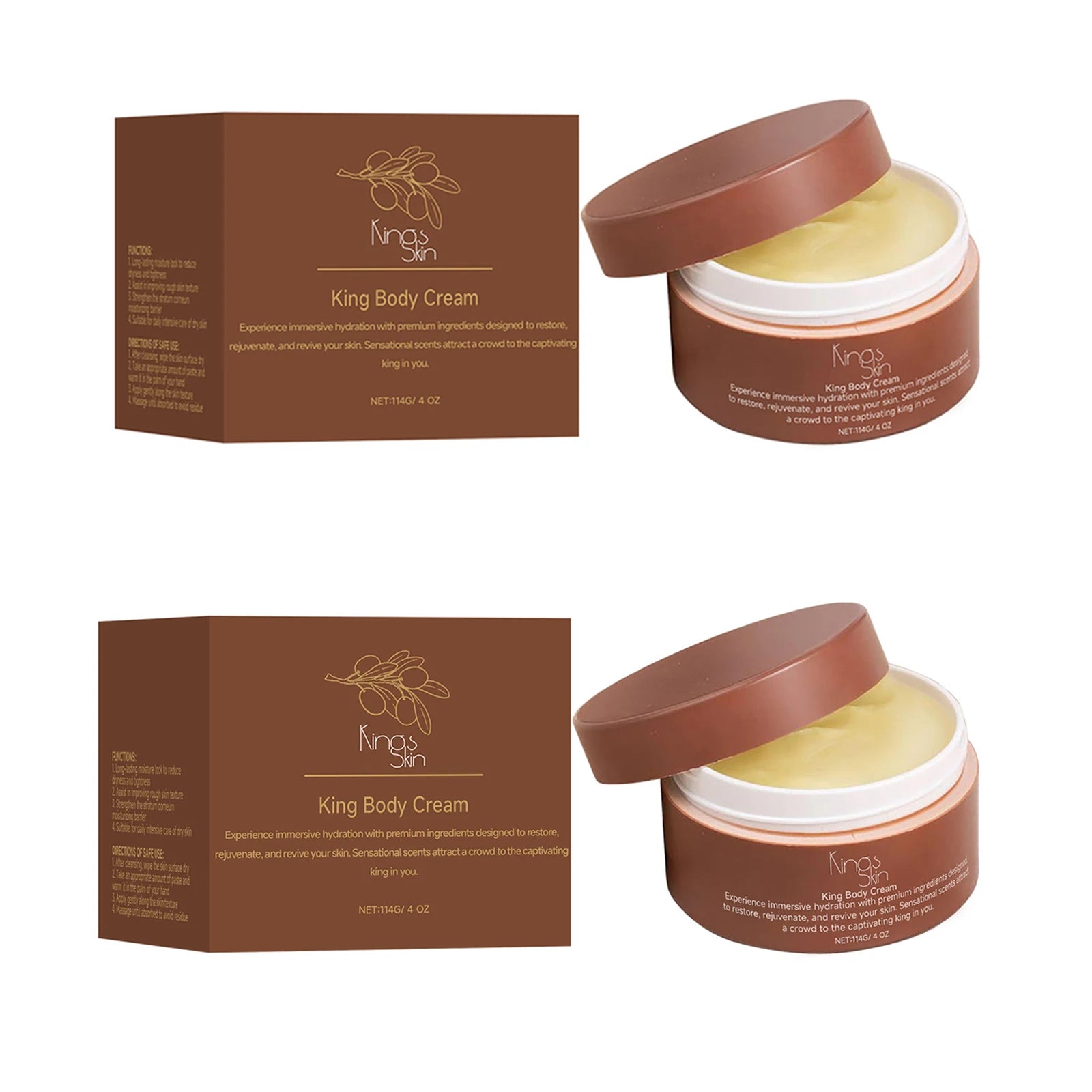 Shea Butter Moisturizing Cream – Nourishing & Firming Body Cream Body Moisturizing Cream Oasis Select 2 PCS