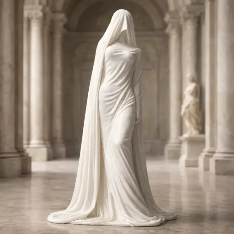 Robe Faceless Woman Statue Minimalist European Sculpture Elegant Floor Decor Ornament For Hall Villa Gallery Art Display Gift Oasis Select