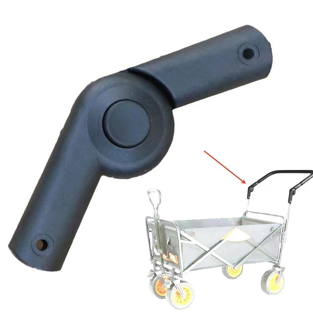 Push Rod Handle Joint for Camping Wagon Cart Trolley Plastic 22mm Inner Diameter 210 Degree Bend Replacement Part Oasis Select