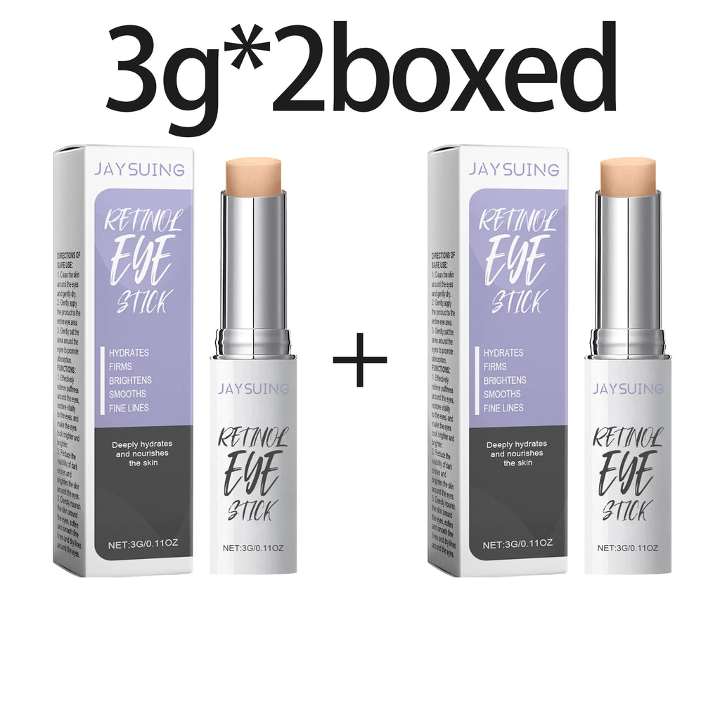 Retinol Eye Cream Stick Daily Moisturizing Long-lasting Hydration Soothing Eye Discomfort Nourishing Care for Surrounding Skin Oasis Select 3g X 2boxed