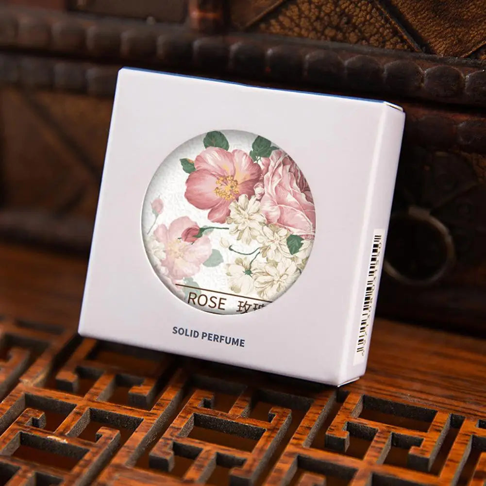 Lavender Solid Perfume for Women Portable Fresh Elegant Long-Lasting Body Balm Cream Plant Flower Aroma Deodorant Oasis Select