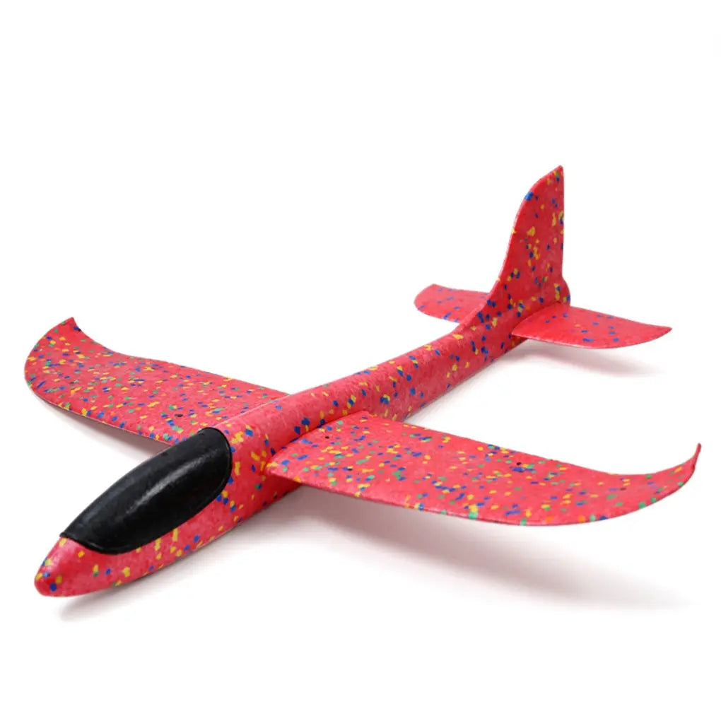 Hand Launch 35cm Flying Throw Airplane Outdoor Sports Toys for Children Glider Aircraft Model Foam Gliding Boys Fun Game Figure Oasis Select Red