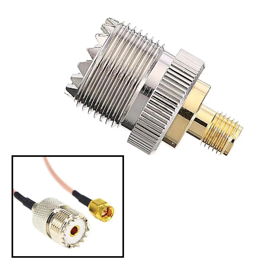 Coaxial RF Walkie-Talkie Antenna Adapter JXRF Connector SMA UHF Female For Baofeng To Femal Oasis Select