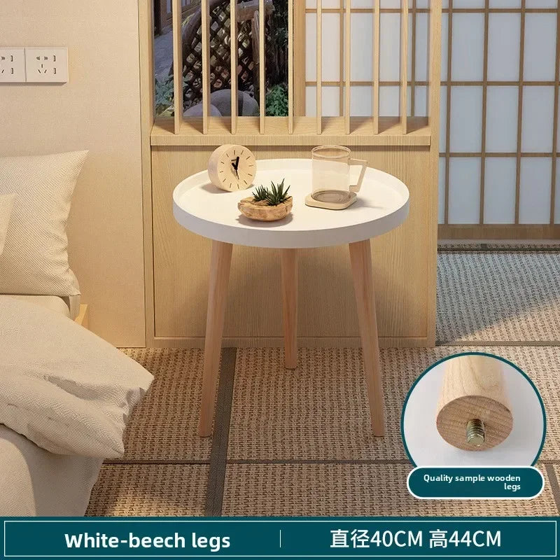 Multi-functional Small round table small apartment bedside table bedroom coffee table rack Oasis Select 40B