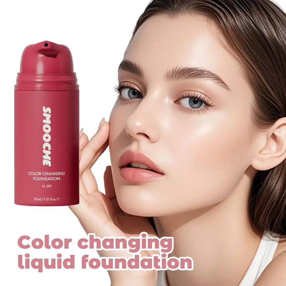Natural Glow Color Changing Foundation Lightweight Formula Brightens Dull Skin And Acts As Daily Flawless Makeup Base Oasis Select
