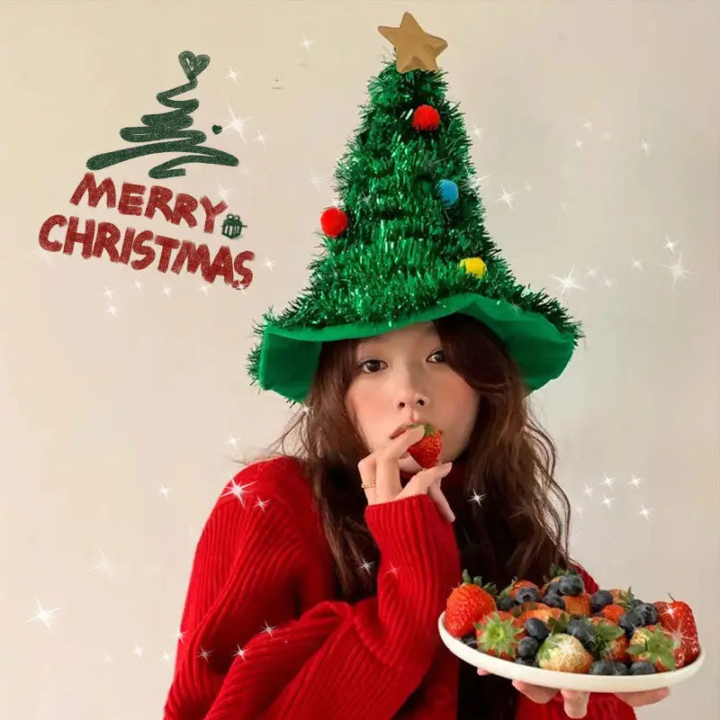 Magic Christmas Tree Hat Christmas Decoration Gift Headwear Oasis Select