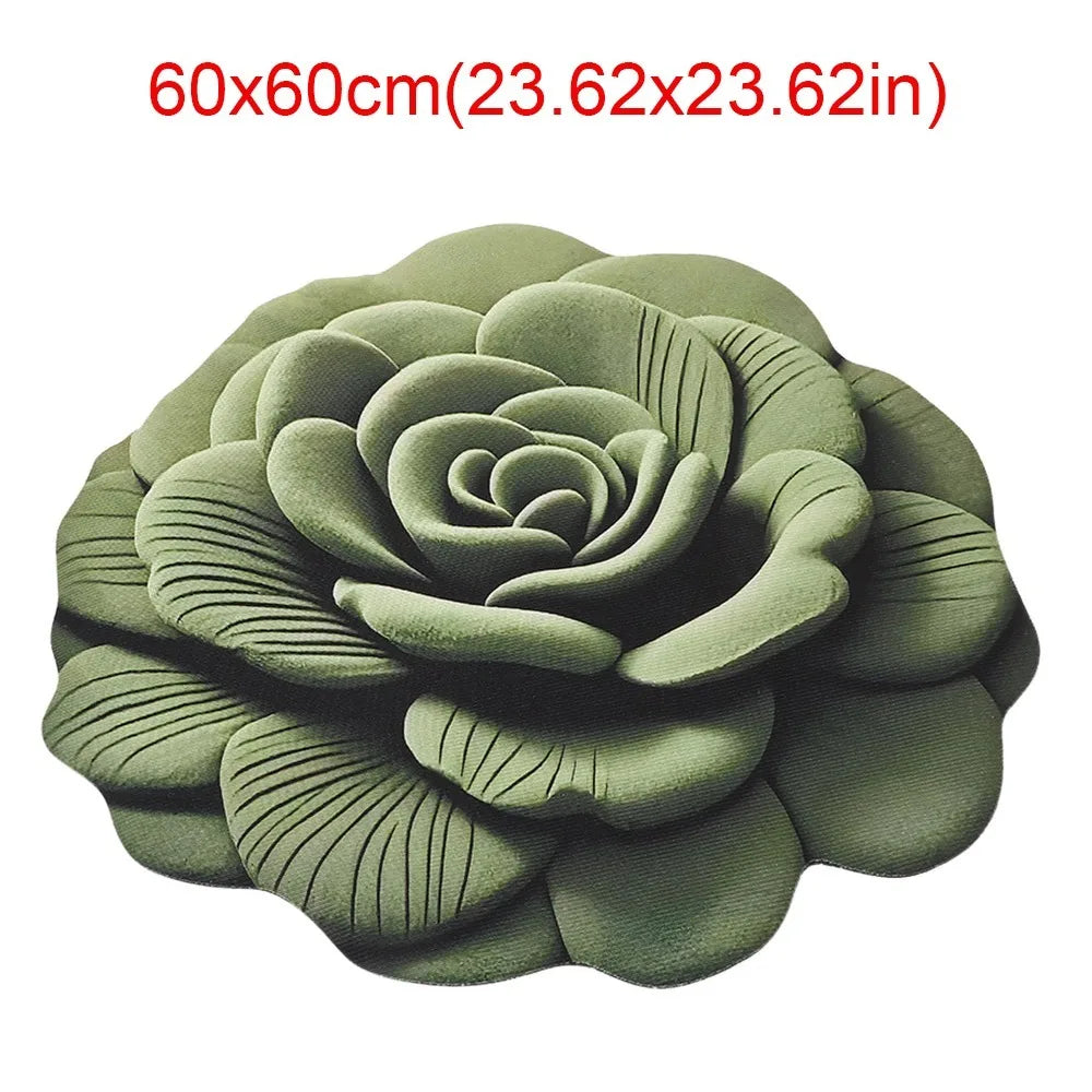 Peony Flower Shaped Non-Slip Floor Mat | Soft Absorbent Rug