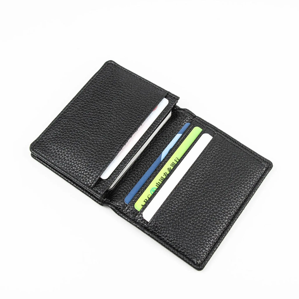 Genuine Leather Business Card Holder – Slim Wallet for Men & Women