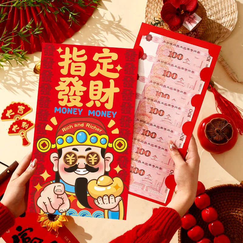 Creative Suprise Big Hongbag New Year Red Envelope birthday Red Pouch Chinese Traditional Lucky Money Pouch 2026 New Year Gifts Oasis Select