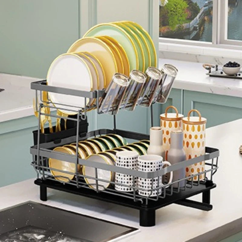 Kitchen Shelf Storage Artifact Multifunctional Dish Rack Drain Rack Dish Storage Dish Rack Oasis Select