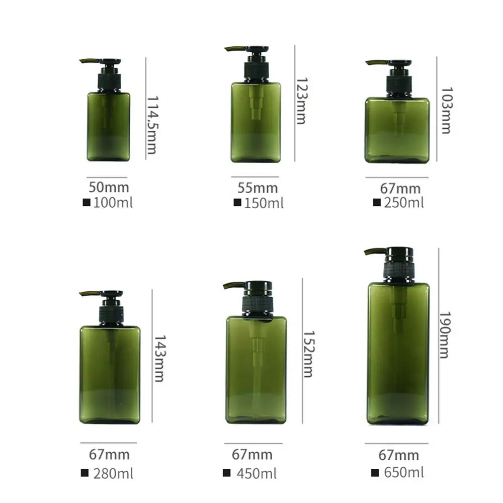 650ml Square Clear Bottle Liquid Soap Whipped Mousse Points Bottling Shampoo Lotion Shower Gel Pump Bottlesnding Soap Dispenser Oasis Select
