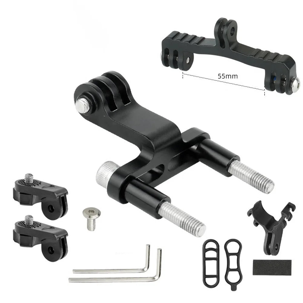Bicycle Front Light Holder Mount Adaptor MTB Bike Headlight Lamp Bracket Cycling Mount Clip Lamp Holder Bracket Bike Accessories Oasis Select D