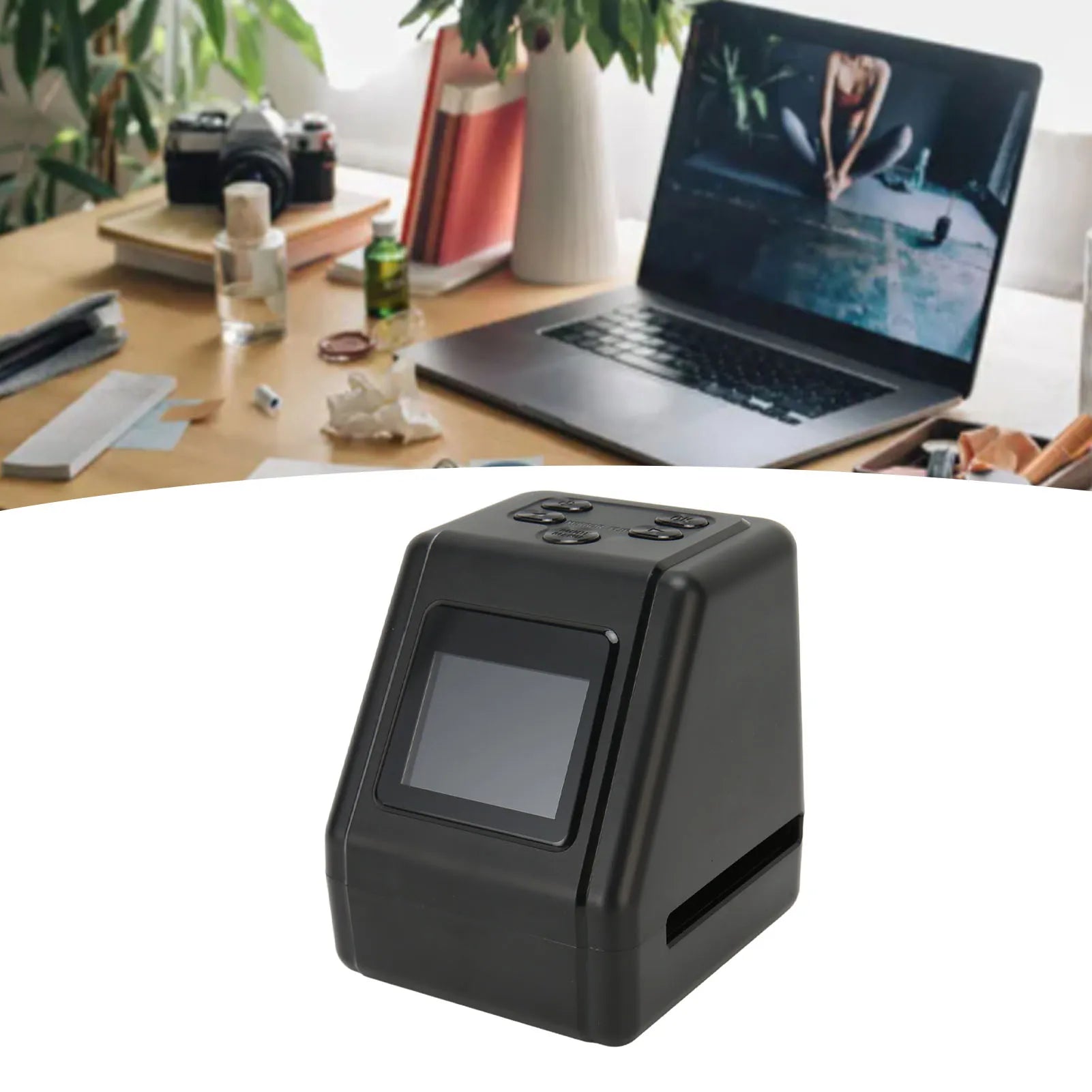 Film Slide Scanner Convert 135 126 110 Films Slides to Negatives Color Black White JPG Photos 22MP with 2.0in LCD Screen Oasis Select