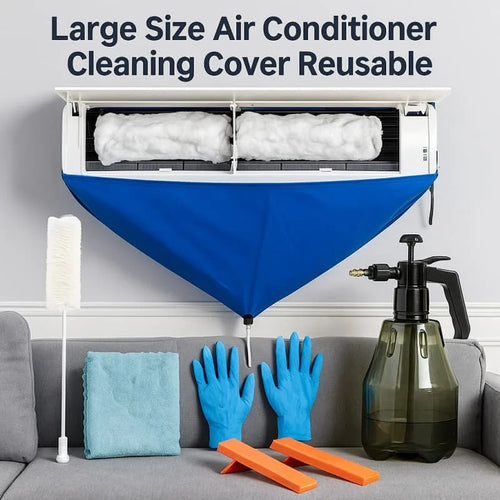 100cm Thickened Cleaner Air Coditioning Cleaning Cover Bag PVC with Water Pipe Home 1-1.5P Split Hanging Air Conditioner Tools Oasis Select