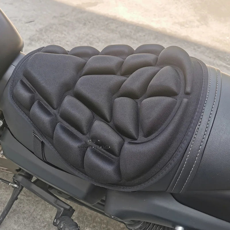 Universal Motorcycle Seat Cover 3D Comfort Gel Cushion Seat Motorbike Air Pad Cover Shock Absorption Decompression Saddles Pad Oasis Select