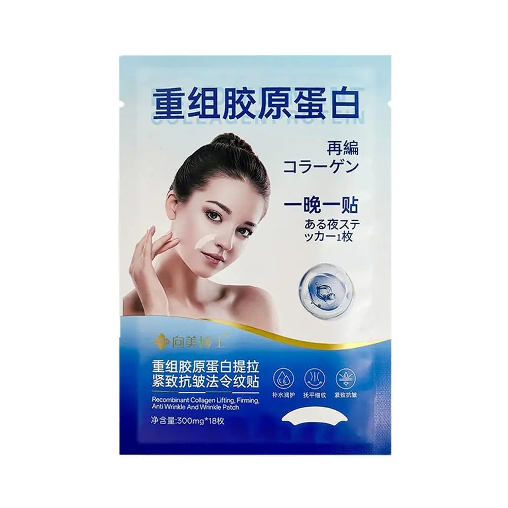 Facial Wrinkle Patches - 18 Patches Face Masks for Overnight to Reduce facial Wrinkles, Smile Lines,Fine Lines & Chin Wrinkles Oasis Select A