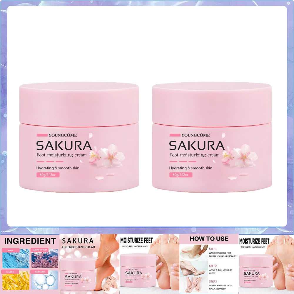 Sakura Foot Cream – Urea 40% & Shea Butter Overnight Heel Repair
