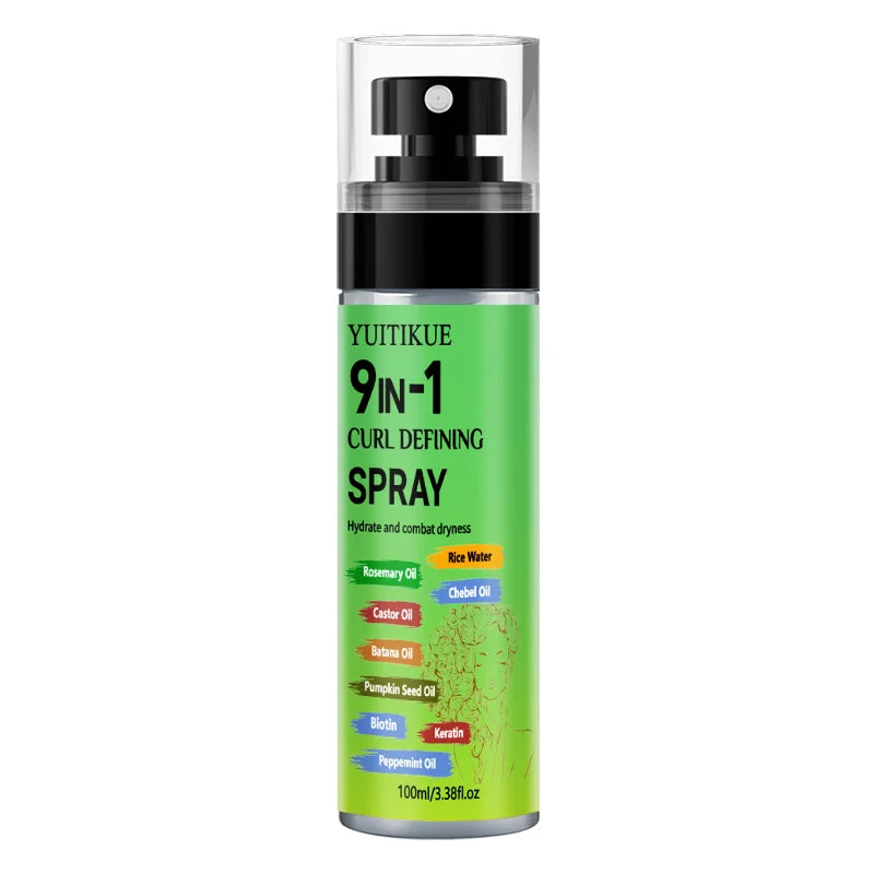YUITIKUE Anti-Frizz Curl Enhancer Spray – Keratin & Biotin