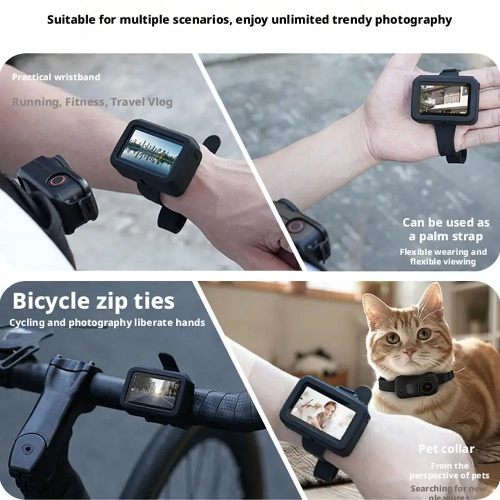Wristband For DJI Osmo Nano Camera Mount Image Transmission Silicone Hand Strap Adjustable Wrist Band For DJI Nano Accessories Oasis Select