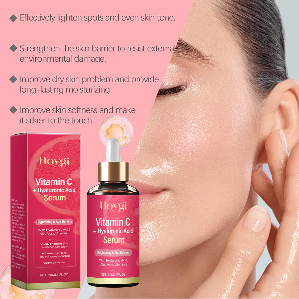 Vitamin C & Hyaluronic Acid Serum – Brighten & Fade Dark Spots Vitamin C Face Serum Oasis Select