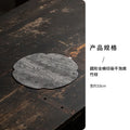 Chinese Round Tea Mat Zen Fabric Table Dry Tea Mat Kung Fu Tea Cup Accessories Waterproof Tea Mat Oasis Select Mat - Bamboo Pattern Gray