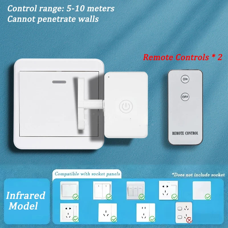 Wireless Control Light Switch Off Tool Automatic Button Pusher Intelligent USB Rechargeable Lazy Remote Control Switch Oasis Select Infrared Model 2