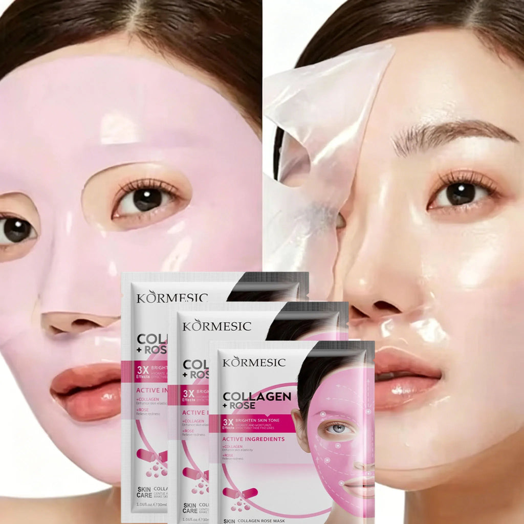 SADOER Collagen Facial Mask – Hydrating, Firming & Brightening Collagen Facial Mask Oasis Select 3 pc