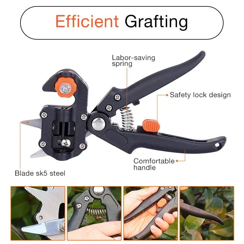 SLADE Grafting Shears – Fruit Tree Pruner, U/V/Ω-Cut Tool Grafting Pruning Shears Oasis Select