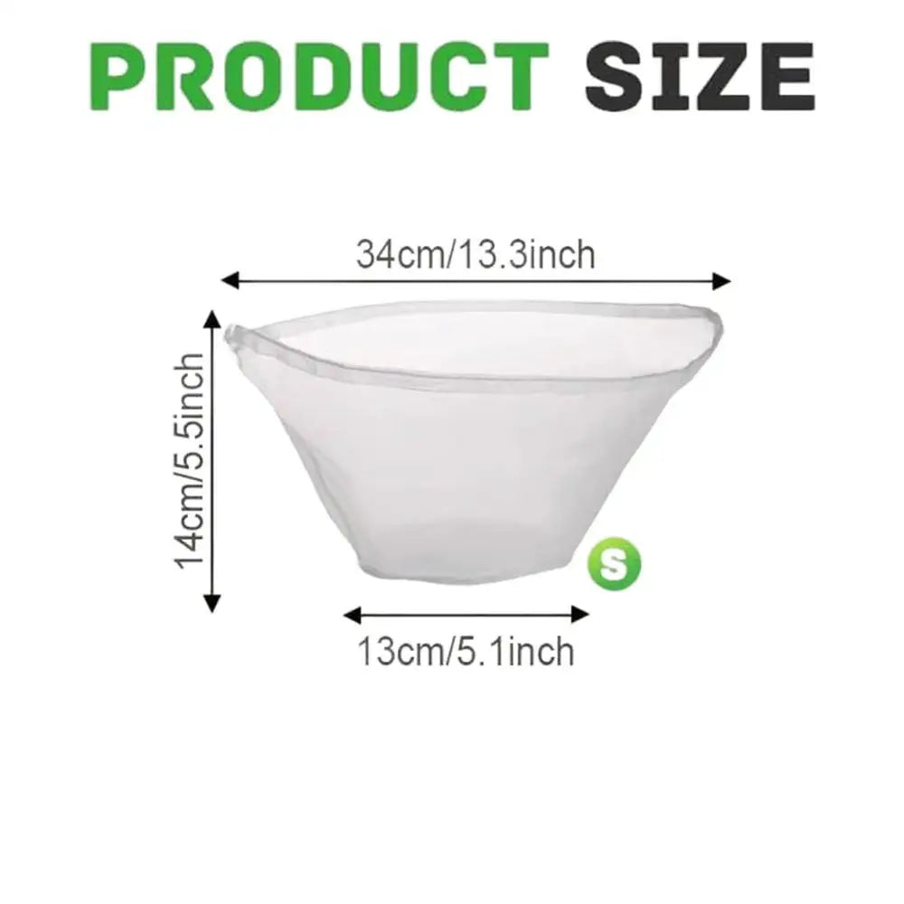 Reusable Cheese Cloth Bags Fine Mesh Strainer for Yogurt Juice Coffee Gauze Filtering Bags Kitchen Cooking Filter Strainers Bag Oasis Select White S