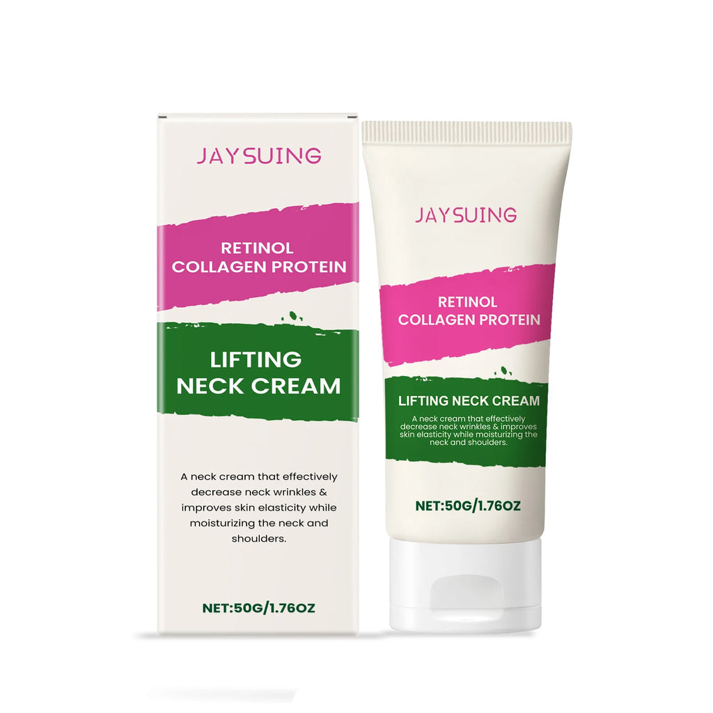 Collagen Neck Cream Anti Aging Reduces Wrinkles Lines Improve Double Chin Sagging Lifts Tightens Brighten Skin Beauty Neck Cream Oasis Select 50g boxed