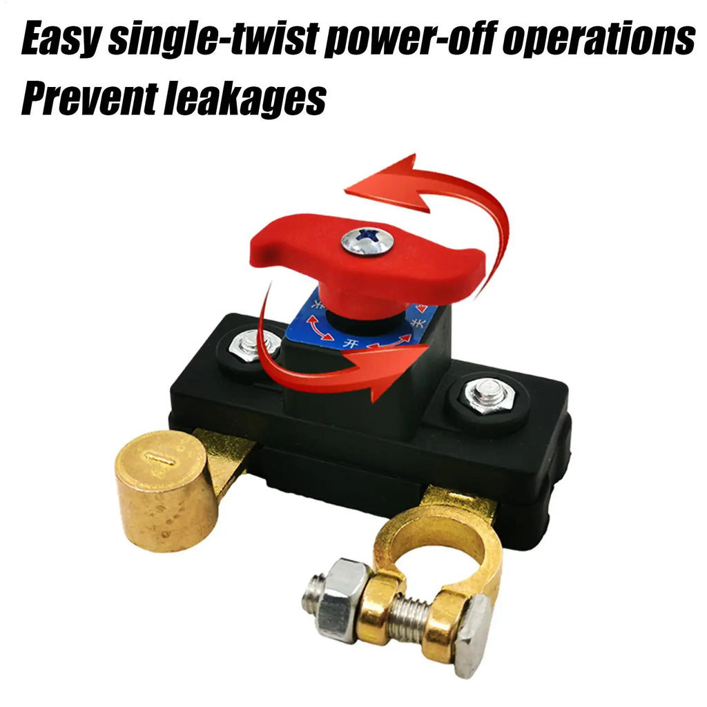 Battery Disconnect Control 12V 24V Auto Battery Quick Disconnect Control Power Management Terminal Safety Equipment for Parking Oasis Select