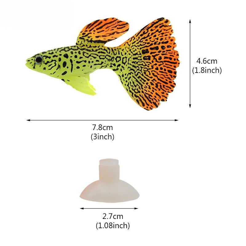 Glow In The Dark Artificial Aquarium Goldfish Ornament Fish Tank Jellyfish For Garden Ornament Fish Tank Decoration Oasis Select green