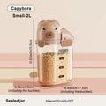 Cartoon-themed airtight storage jars, household dustproof containers, grain storage boxes, large-capacity plastic jars for coffe Oasis Select Capybara 2L