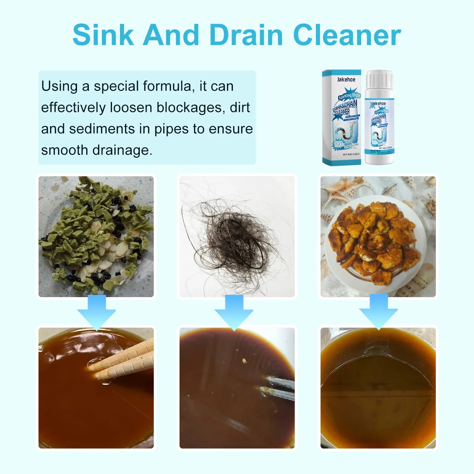 Pipe Dredging Agent Unclog Blocked Pipe Removing Dirt Odor Anti Corrosion Not Damage Pipe Restore Smooth Flow Dredging Agent Oasis Select