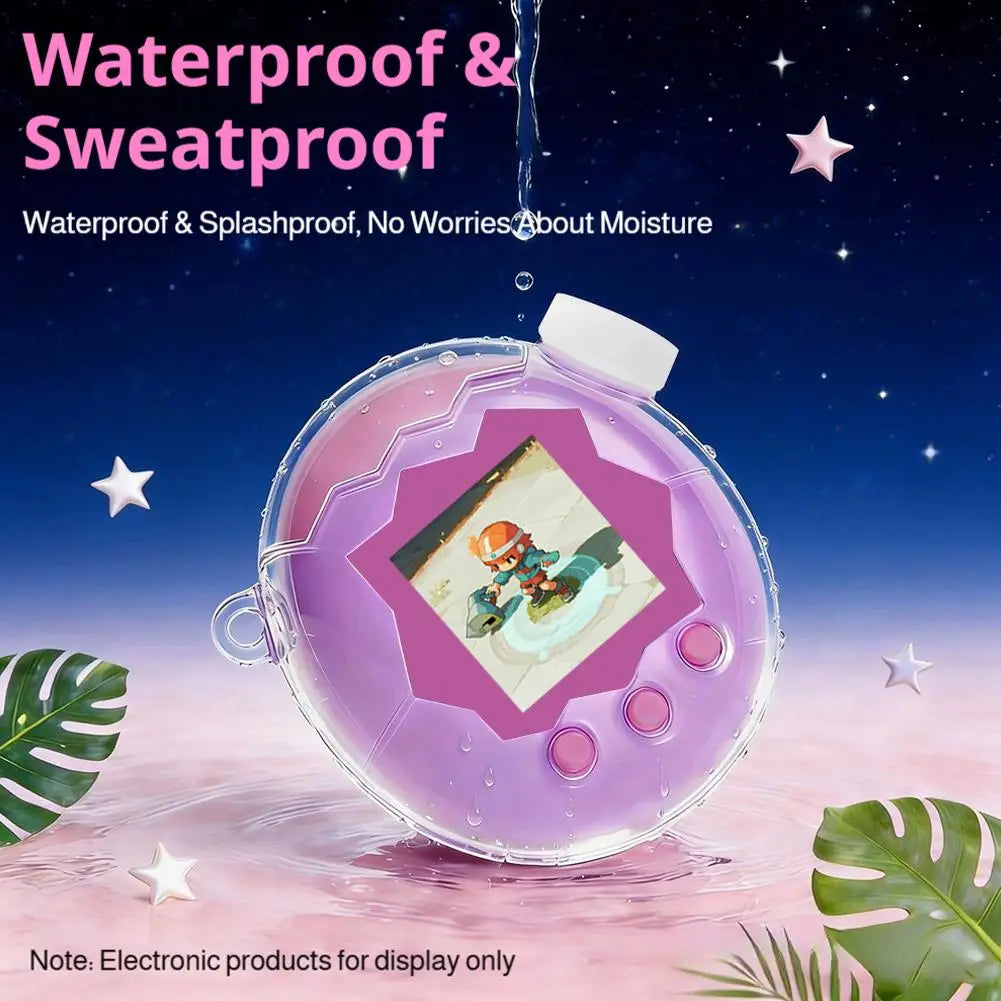 for Tamagotchi Paradise Electronic Pets Game Silicone Protective Cover Transparent Shockproof Anti-Scratch Game Console Cover Oasis Select