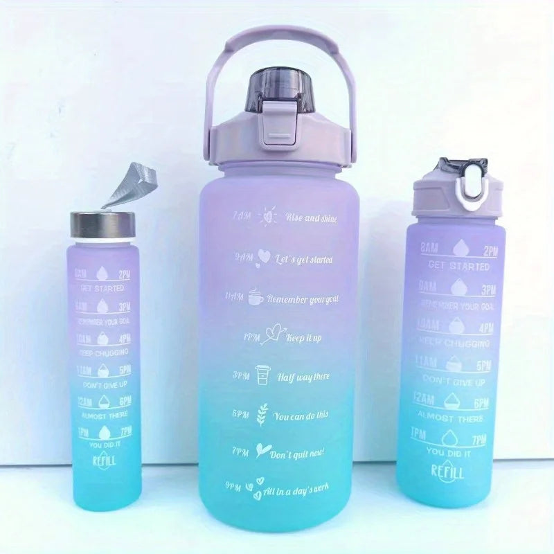 300ml/750ml/2L Water Bottle Motivational Sport Water Bottle Leakproof Bottles Drinking Outdoor Travel Gym Fitness Jugs Oasis Select