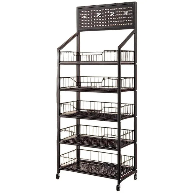 Multi-layer removable supermarket snack shelves cart convenience store checkout page home storage shelves Oasis Select