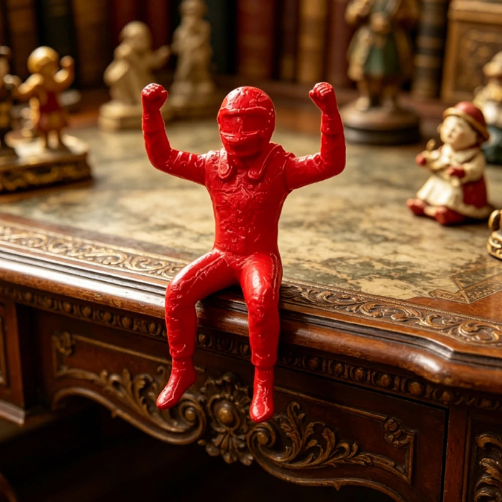 3D Printed Victory Pose Racing Driver Miniature Figurine F1 Style Celebrating Racer Handicraft Ornament for Desk Home Decor Gift Oasis Select