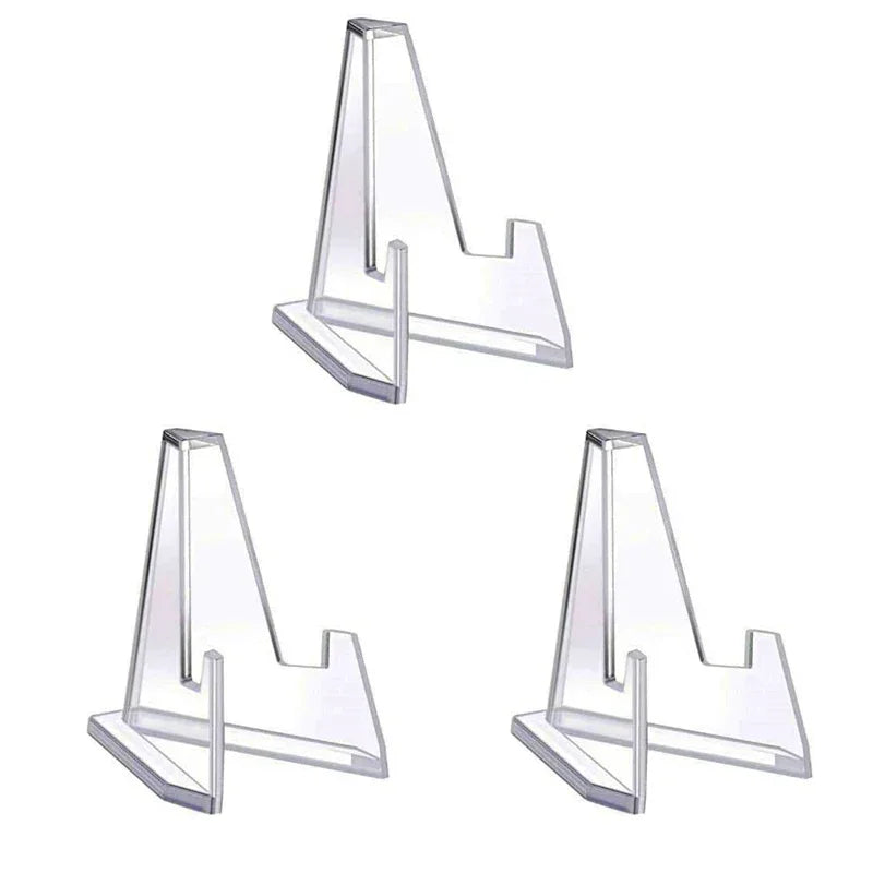 1-20pcs Clear Acrylic Coin Display Stand Holders Easel Card Commemorative Challenge Capsule Medal Support Racks Oasis Select 3pcs