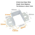 Thickened Bed & Furniture Hinges | 11 Styles with Screws