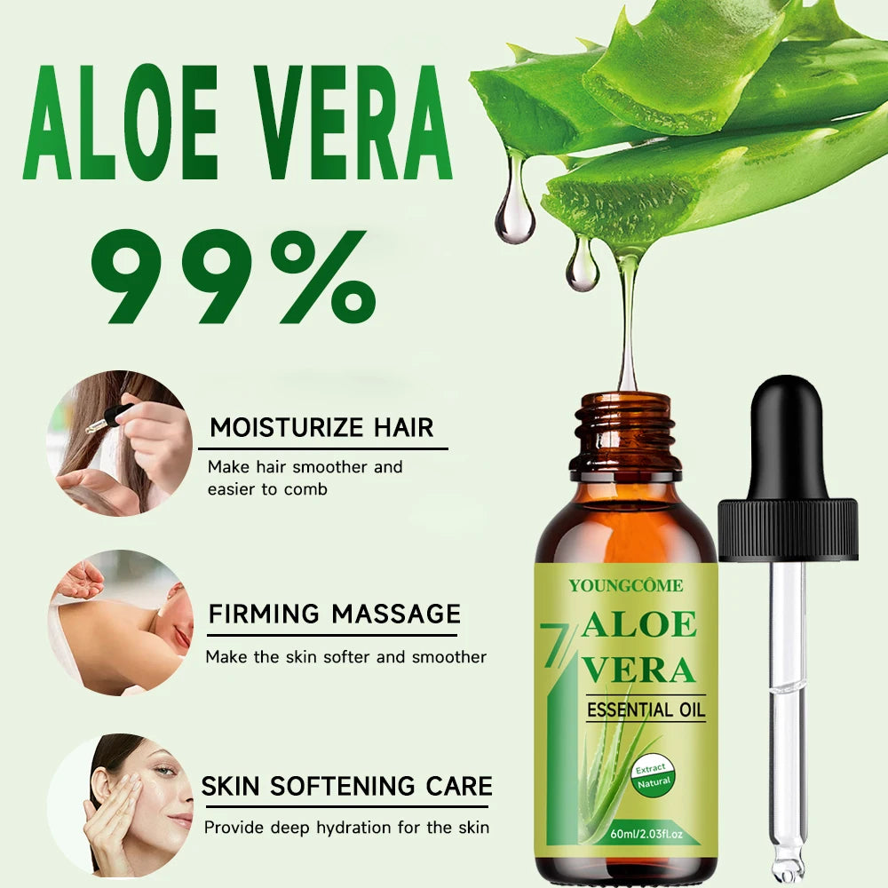 Organic Aloe Vera Oil – Hydrating Skin & Hair Nourishing Oil Aloe Vera Body Oil Oasis Select