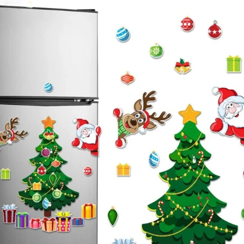 Christmas Magnetic Refrigerator Garage Door Car Body Decoration Festive Atmosphere Christmas Home Decoration Oasis Select