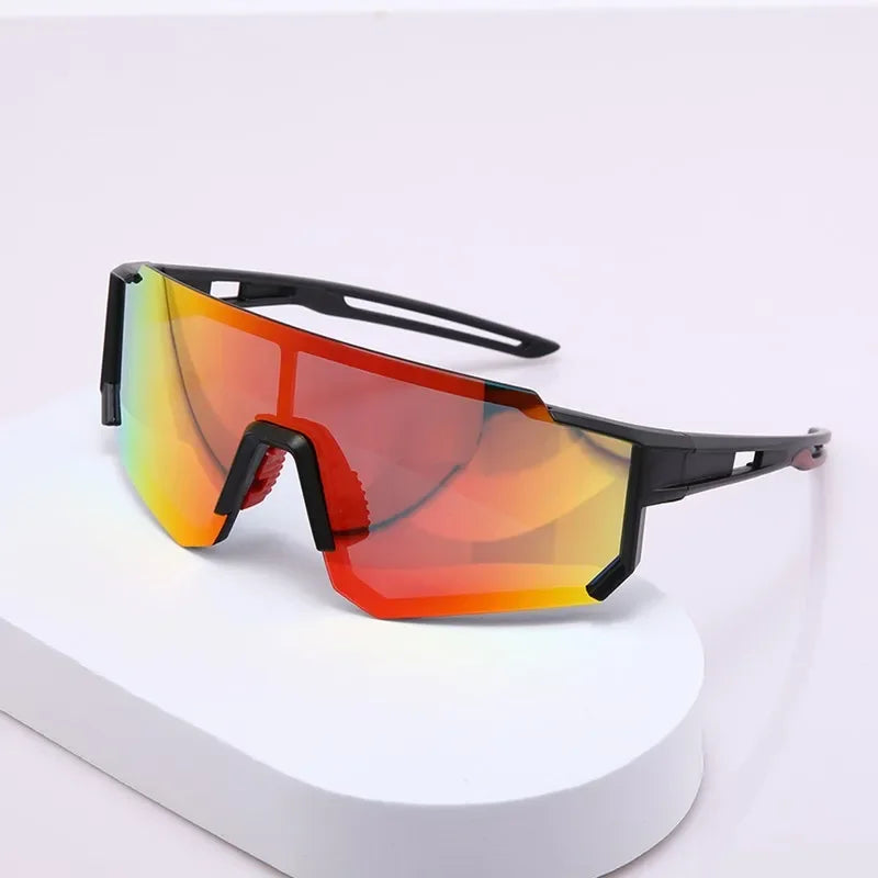 New Outdoor Riding Sunglasses One-piece Bicycle Windscreen European and American MEN'S Sports Sunglasses Oasis Select
