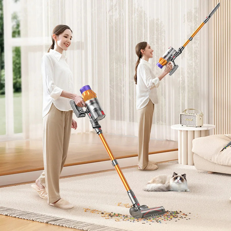 GUOHE 550W Cordless Handheld Vacuum – 35000Pa HEPA Pet Hair