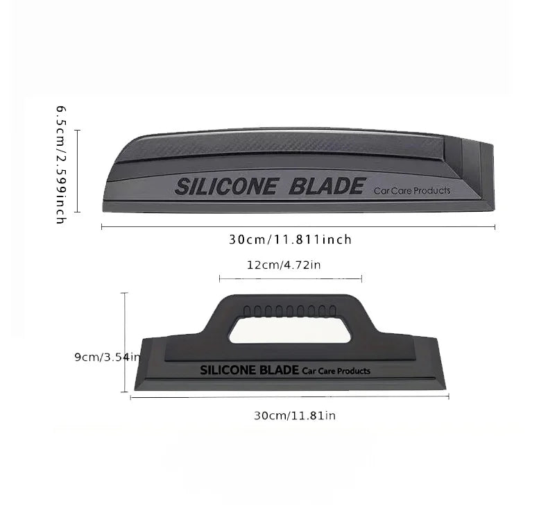 Non-Scratch Silicone Car Squeegee | Streak-Free Window Wiper